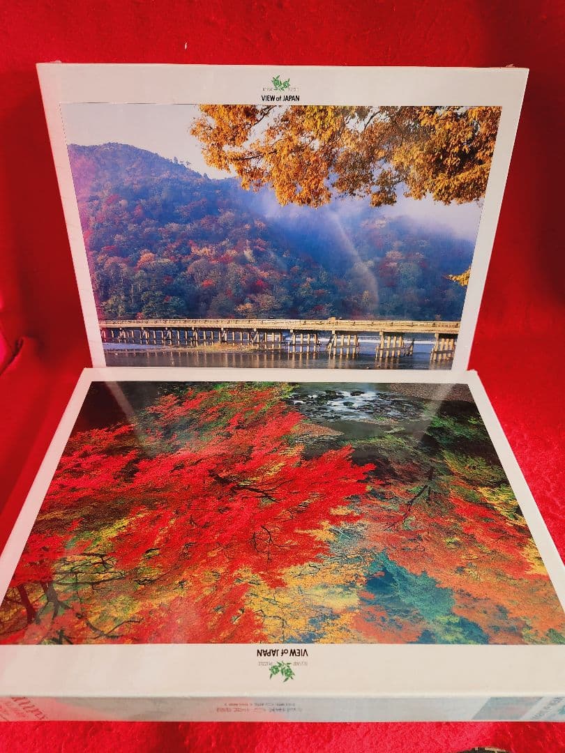 四季の詩 ジグソーパズル 1000ピース 2種 京都 渡月橋 高雄