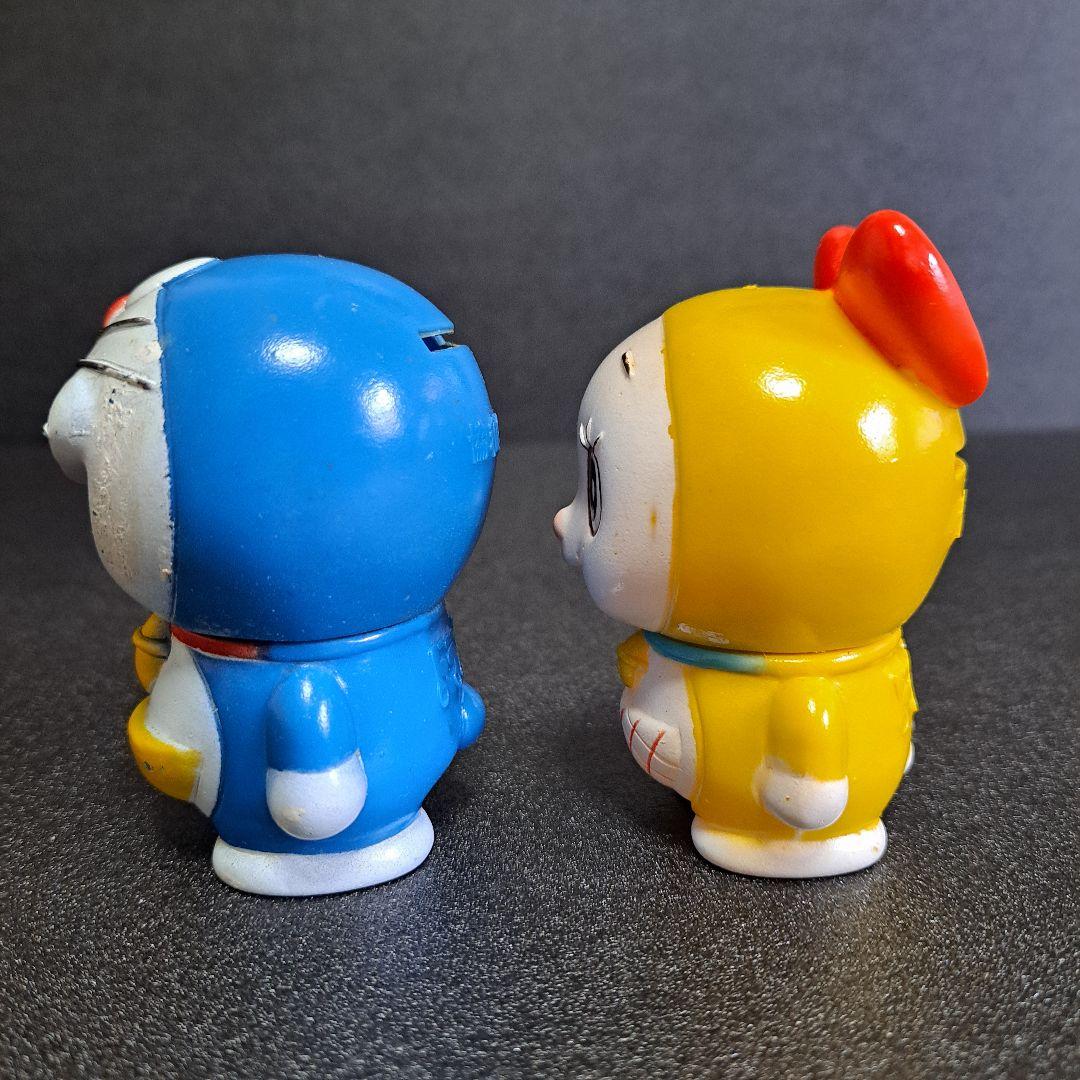 共和銀行 ドラえもん ドラミちゃん ソフビ貯金箱 人形昭和レトロ 昭和