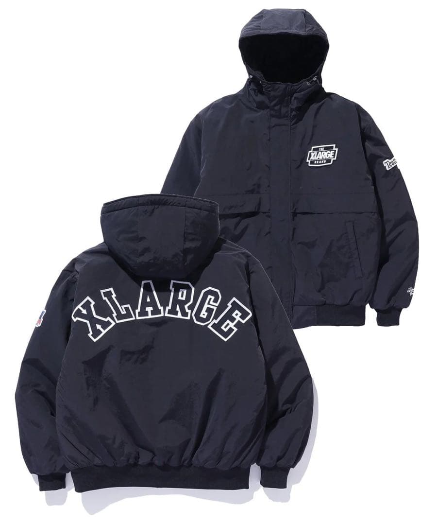 kamorieXLARGE ナイロンパファージャケット ネイビー Lサイズ 一部WEB限定カラー】NYLON PUFFER JACKET（ナイロンジャケット