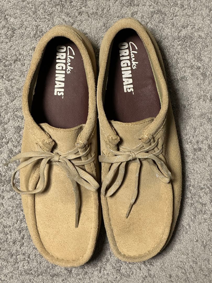 クラークス ワラビー ゴアテックス メイプルスウェード UK6.5 24.5cm