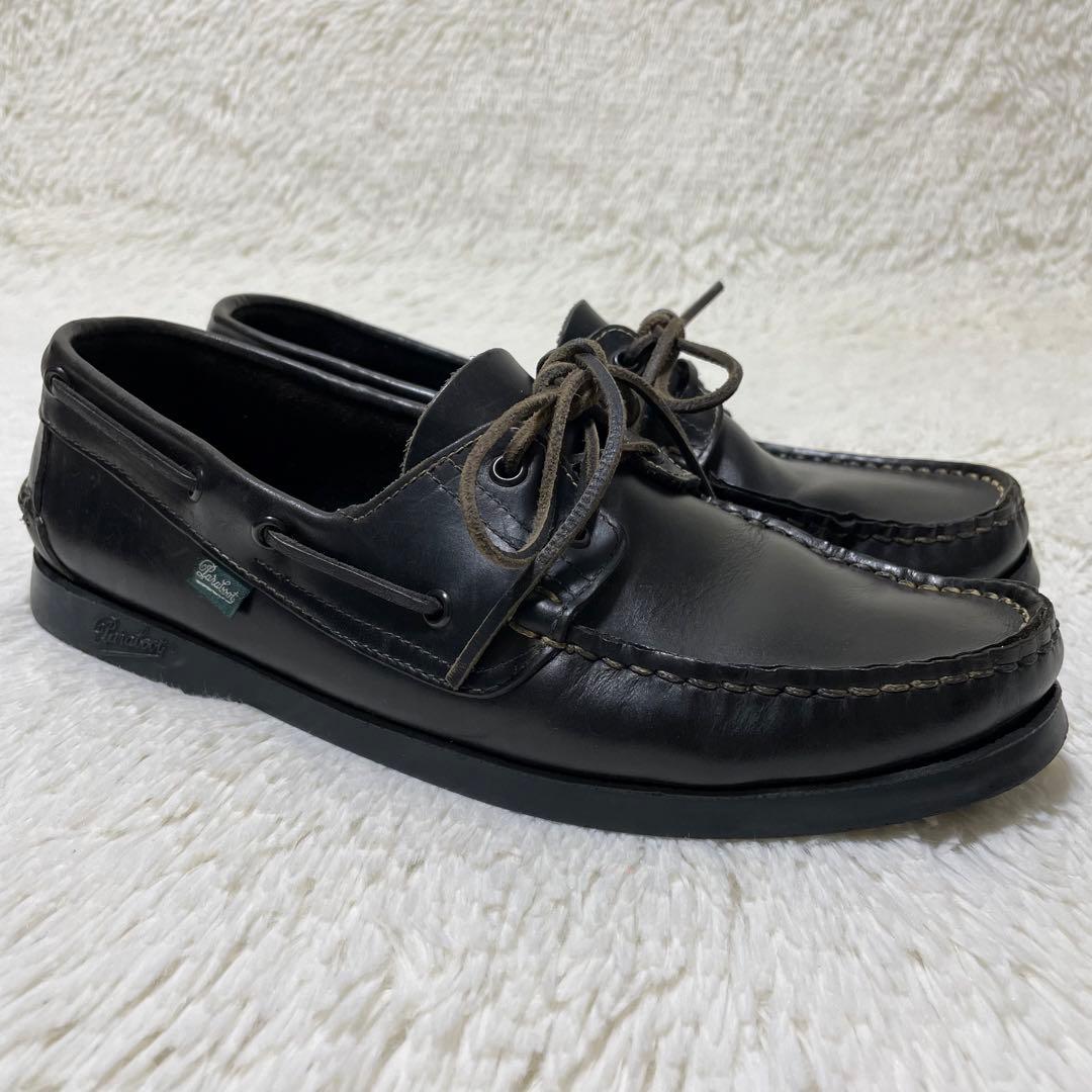 人気モデル✨パラブーツ　BARTH バース　デッキシューズ　黒　27.5cm