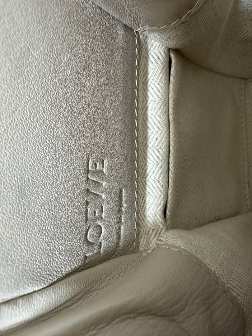 極美品】LOEWEロエベ ハンモック ミニ DW レザー&リネン ライトオーク