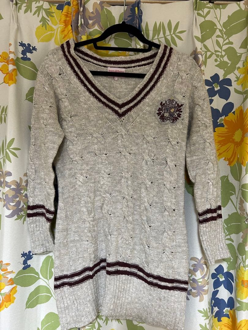 Vivienne Westwood ニット　ミニワンピ　チュニック　中古 Vivienne Westwood】リボンディテール チェック ミニドレス (Vivienne