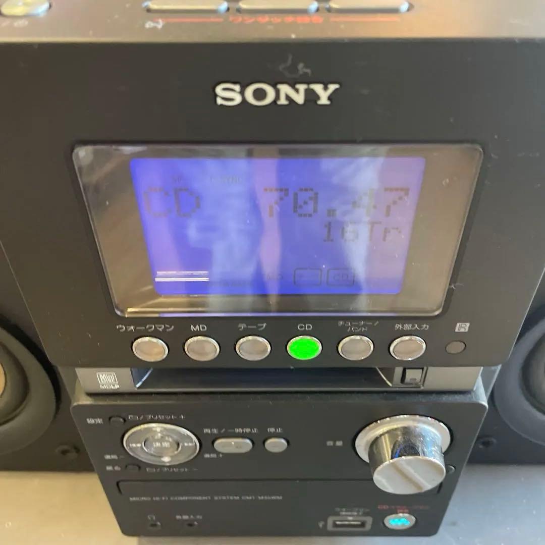 Sony コンパクト カセットCDMDコンポ CMT-M35WM 難あり - メルカリ