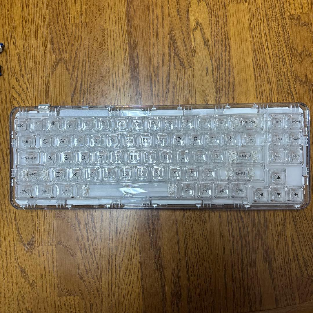 YUNZII X71 ホワイト Amazon | YUNZII X71 メカニカルゲーミングキーボード 透明キー