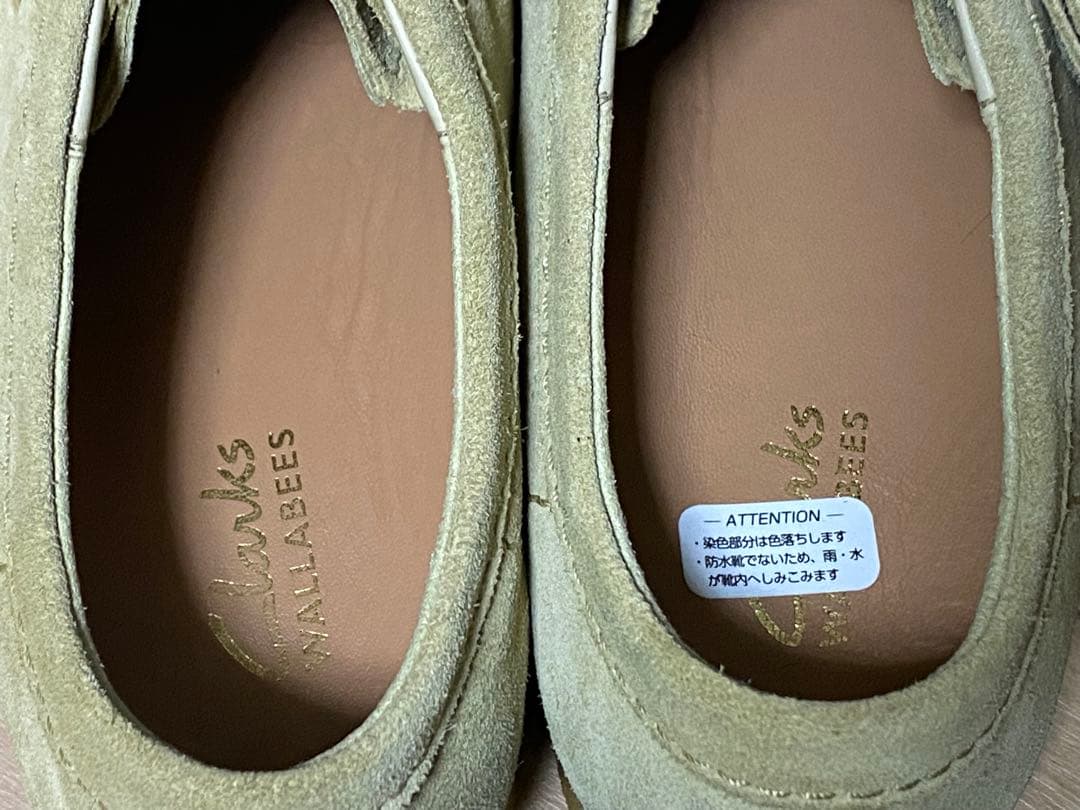 クラークス　ワラビー　エボーウォータープルーフ　26.5cm メープルスウェード