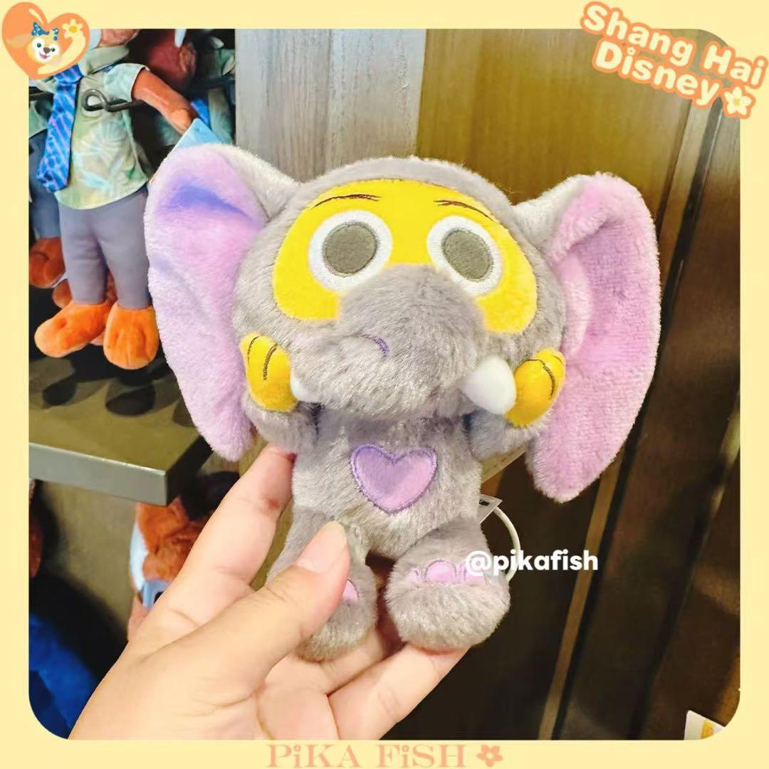 ☆】ゾウフィニック ズートピア ミニパル 肩のせぬいぐるみ 上海