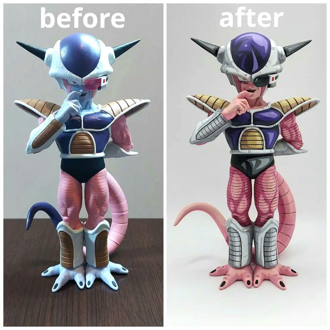 ドラゴンボール フリーザ フィギュア 原作カラー リペイント 二次元