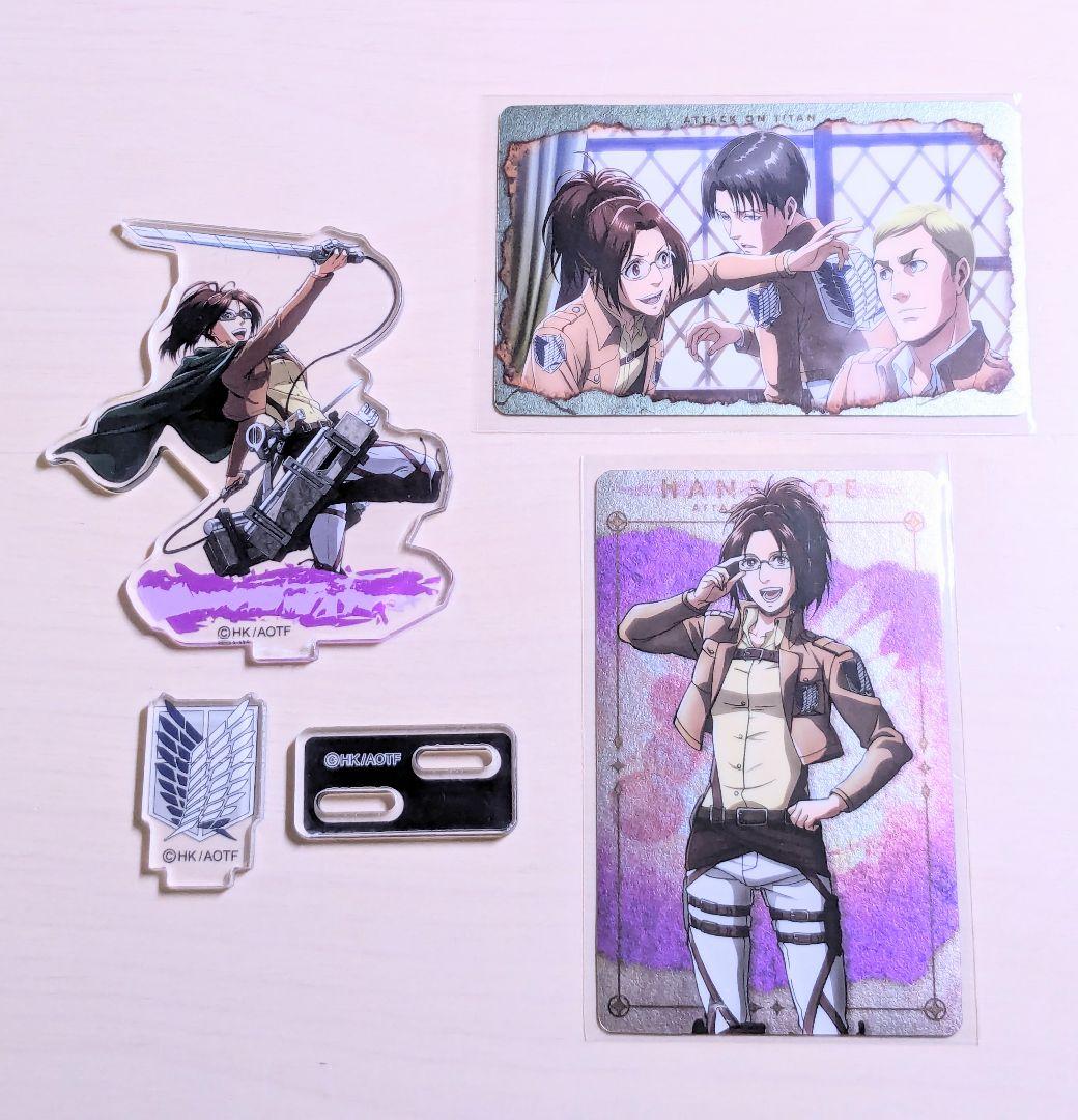 セリア 進撃の巨人 ハンジ・ゾエ アクリルスタンド メタリックカード