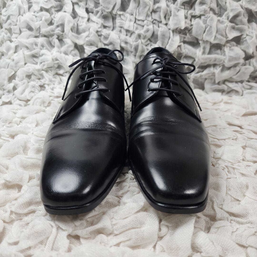 美品 ベニル プレーントゥ ドレス レザー シューズ 6㎝ヒールアップ