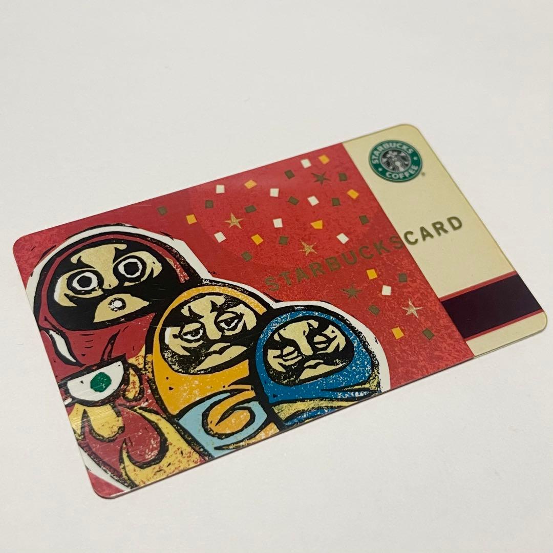 スターバックス 2002 初期 だるま プラスチックカード スタバカード