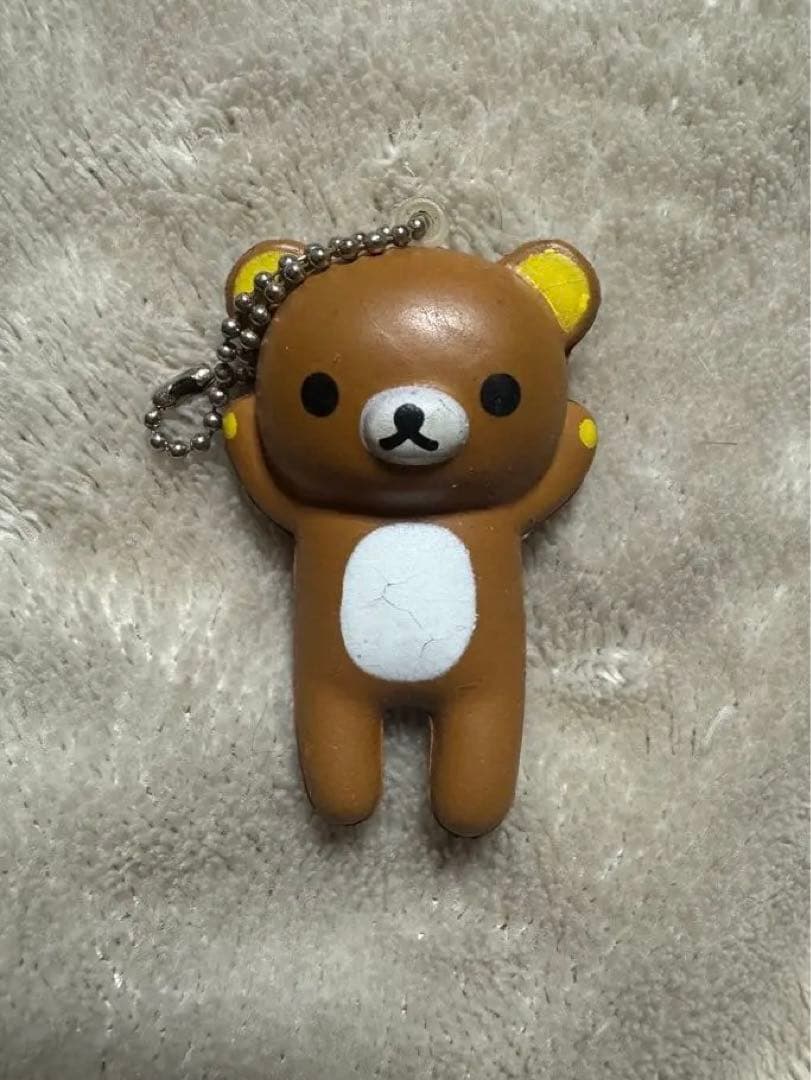 平成レトロ サンエックス リラックマ キーチェーンストラップ 約6cm