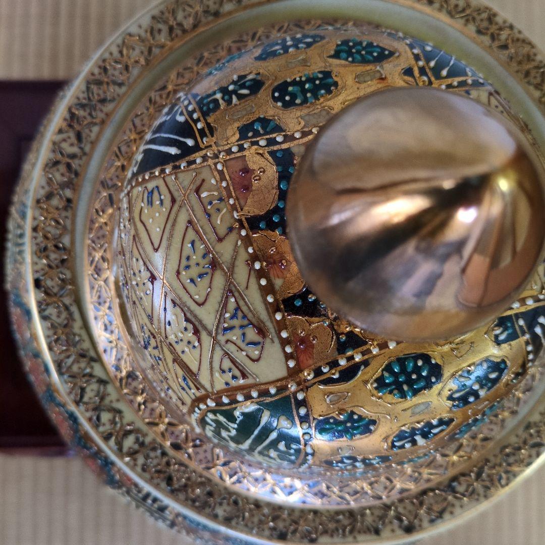 九谷焼 大香炉 三足 青粒 骨董 工芸品 古美術 アンティークの通販はau