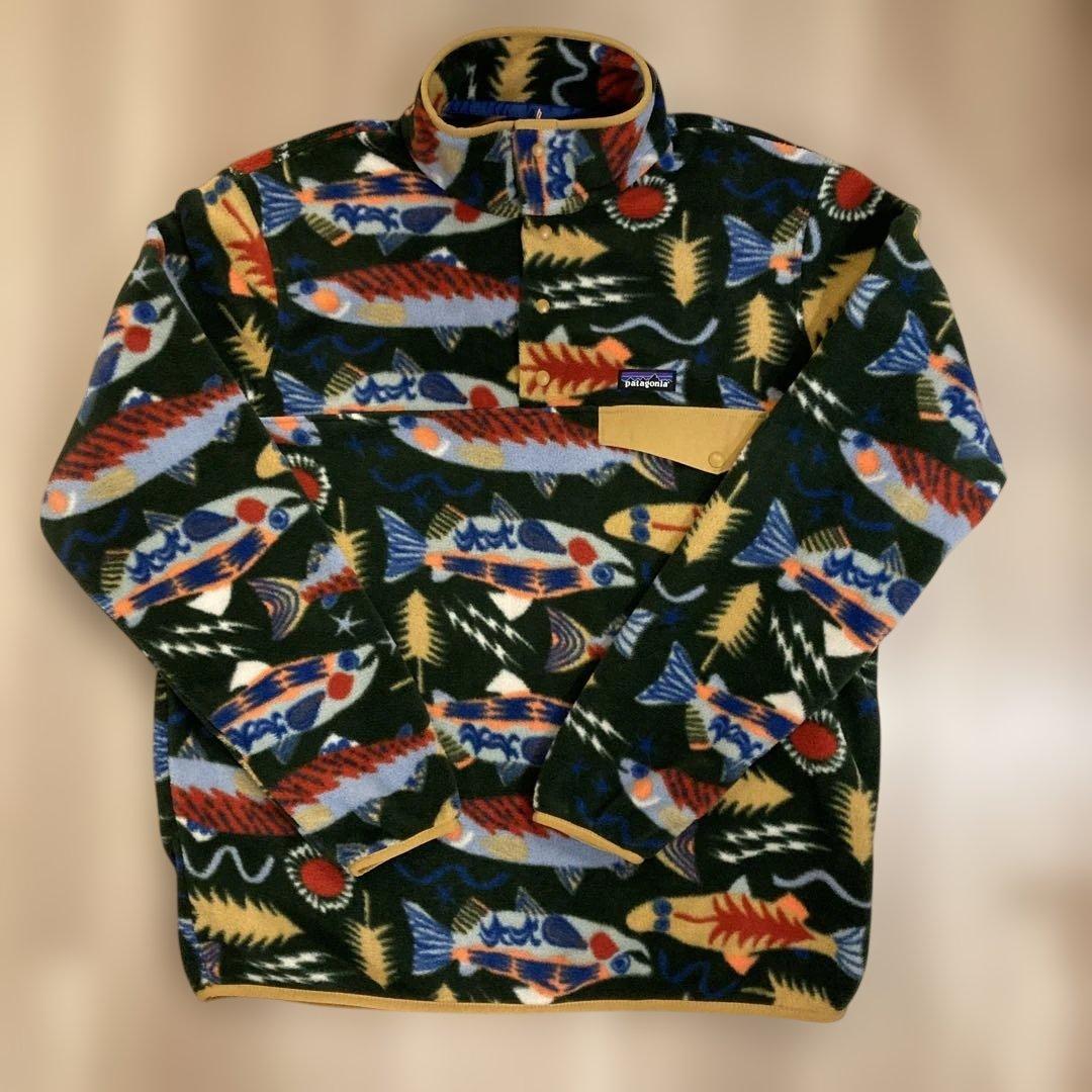 パタゴニア Patagonia シンチラスナップt サーモン柄 - メルカリ