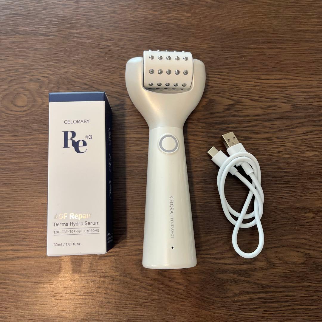 【セロラバイ】ペンタショット　美顔器　美容液付き 楽天市場】☆期間限定10,290円割引☆ 即攻2-STEPセット 楽天1位 美顔器