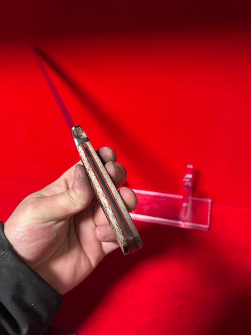 01580 鉈 剣鉈 先丸型 片刃 刃文綺麗 切味抜群 玉鋼