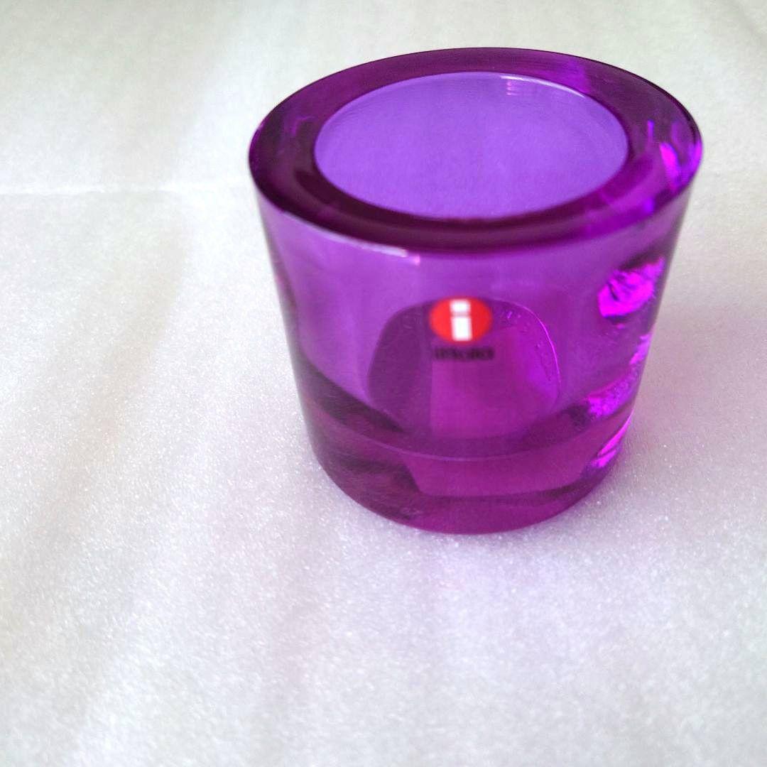 イッタラ × マリメッコ☆キビ キャンドルホルダー☆アメジスト イッタラ / iittala マリメッコ / marimekko コラボ kivi キャンドル