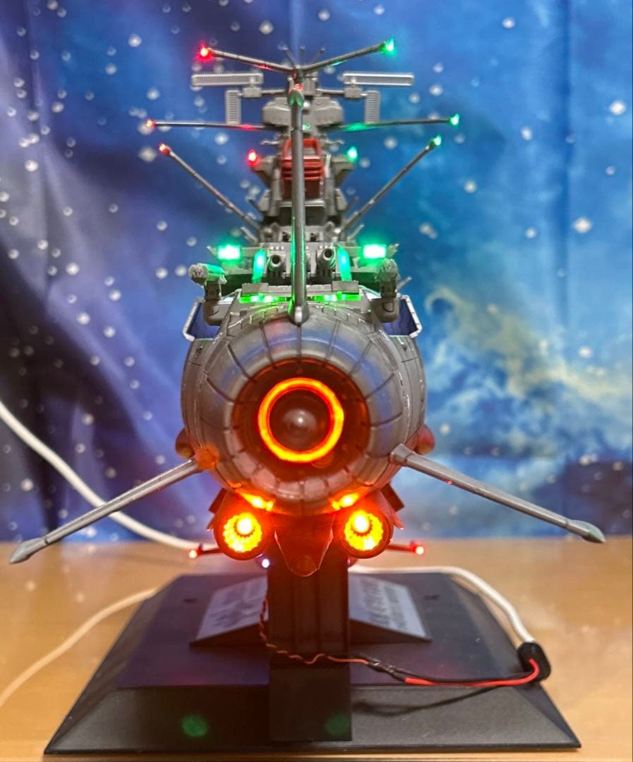 T*i様 宇宙戦艦ヤマト 1/500 フル電飾！完成品。墨入れ