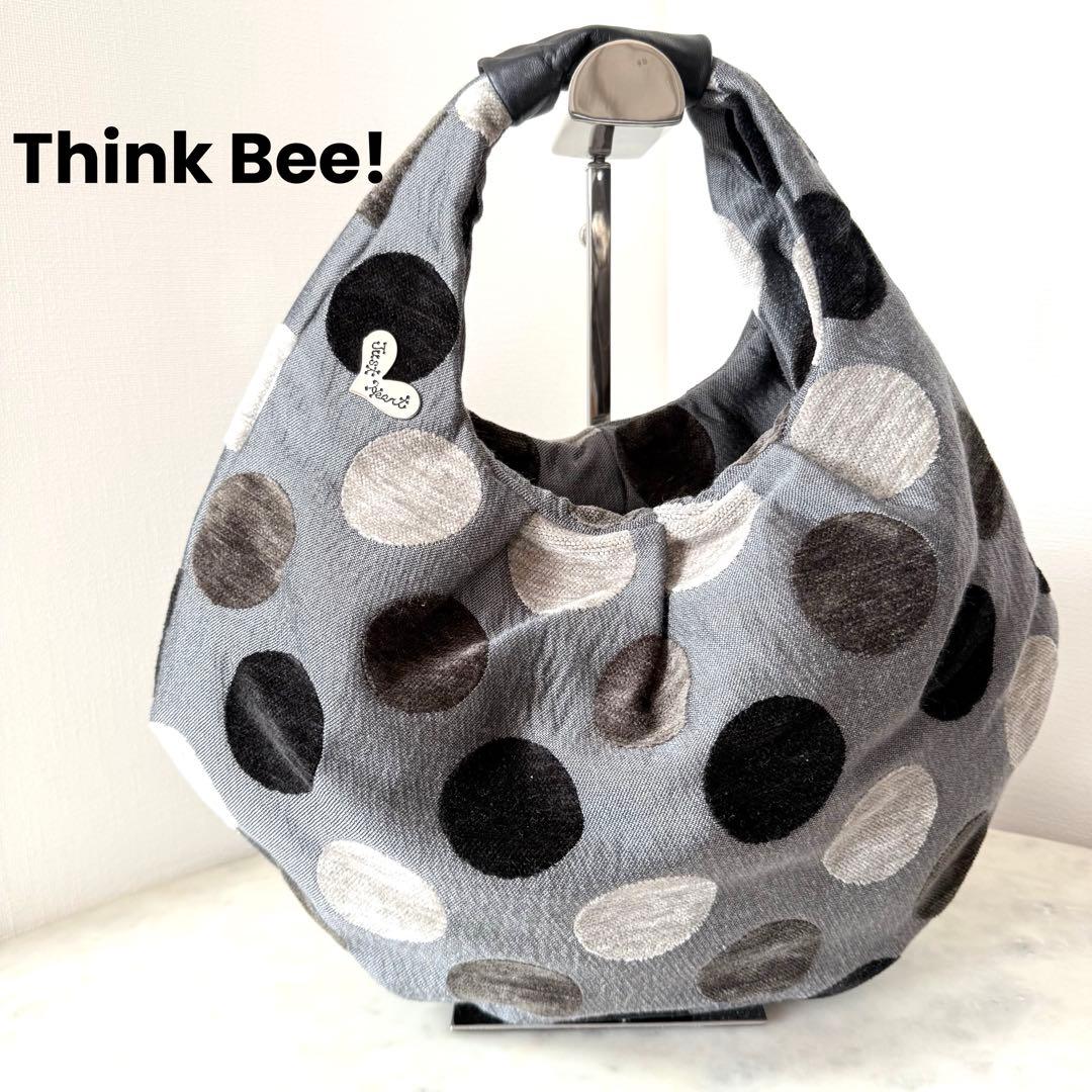 シンクビー アルル バルーンバッグ ドット柄 水玉 ワンショルダー