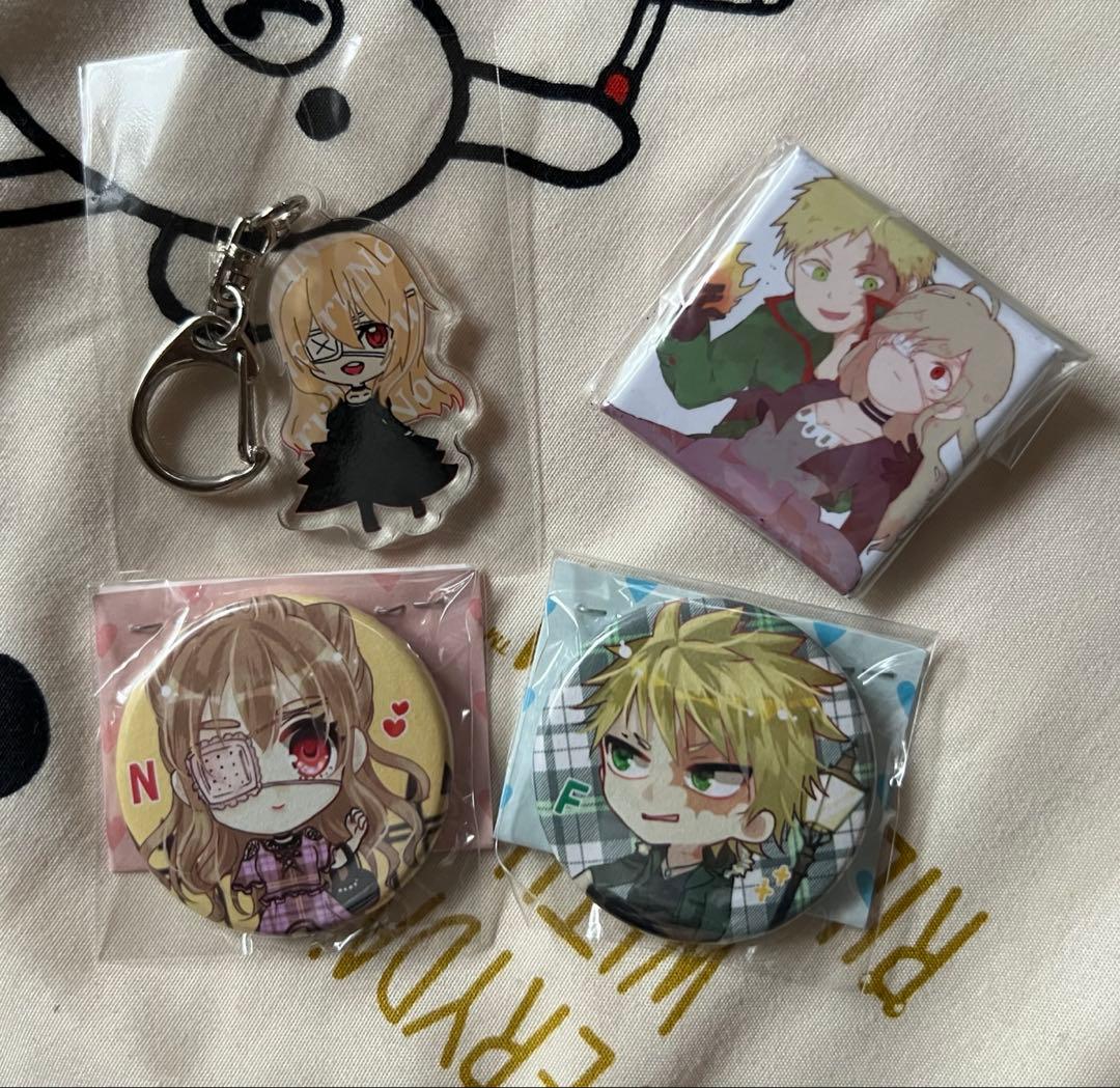 被虐のノエル 缶バッジ アクリルキーホルダーセット売り - メルカリ