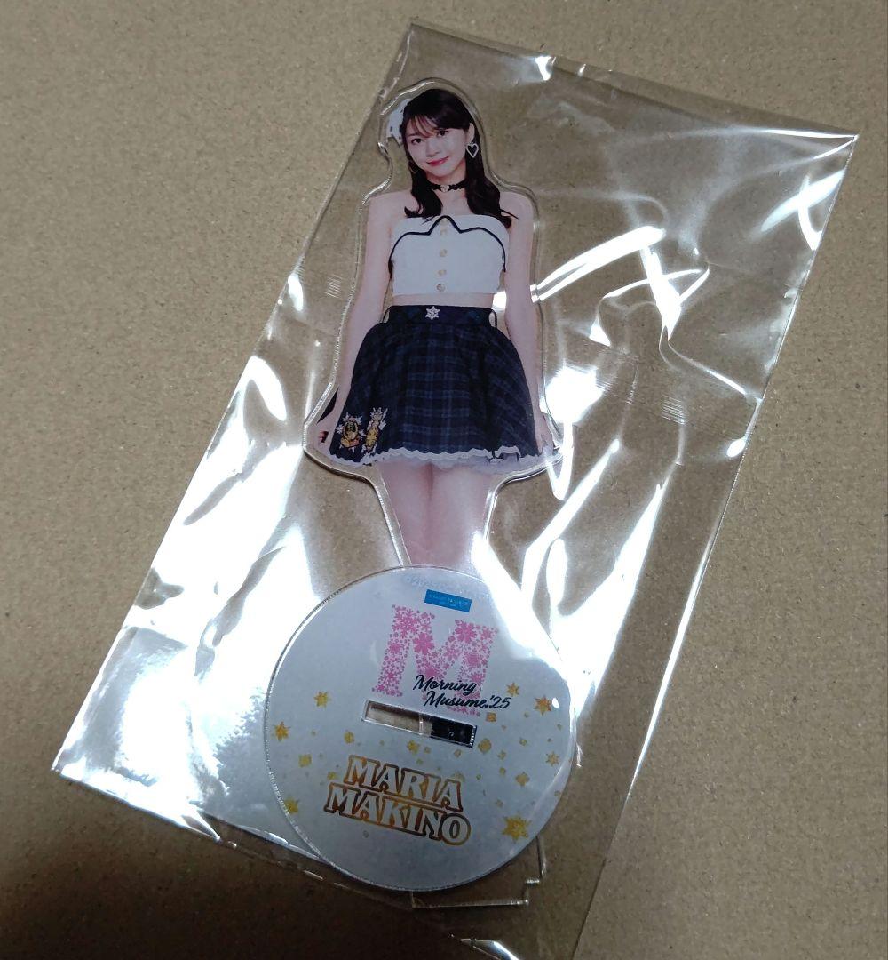 モーニング娘 モバガチャ 牧野真莉愛SR 牧野真莉愛 ミニアクリルスタンド 缶バッジ モバガチャ モーニング娘