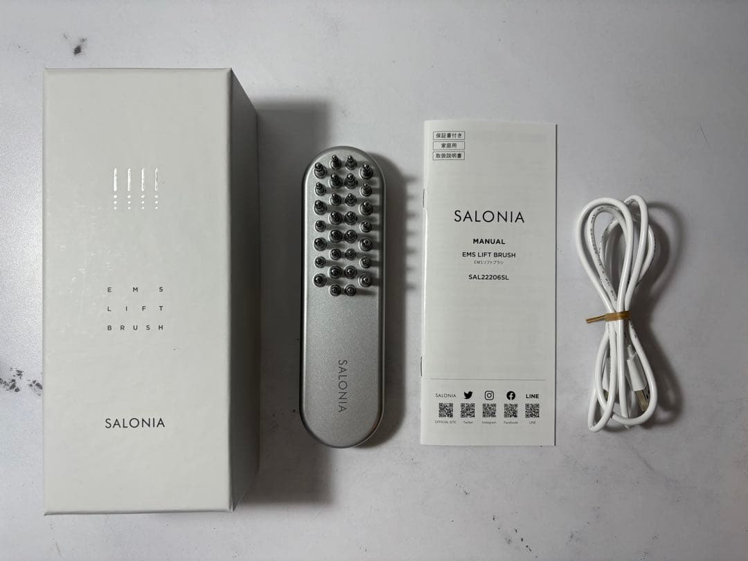 【美品】SALONIA サロニア EMSリフトブラシ Amazon.co.jp: SALONIA サロニア EMS リフトブラシ 3Dケア 電気ブラシ