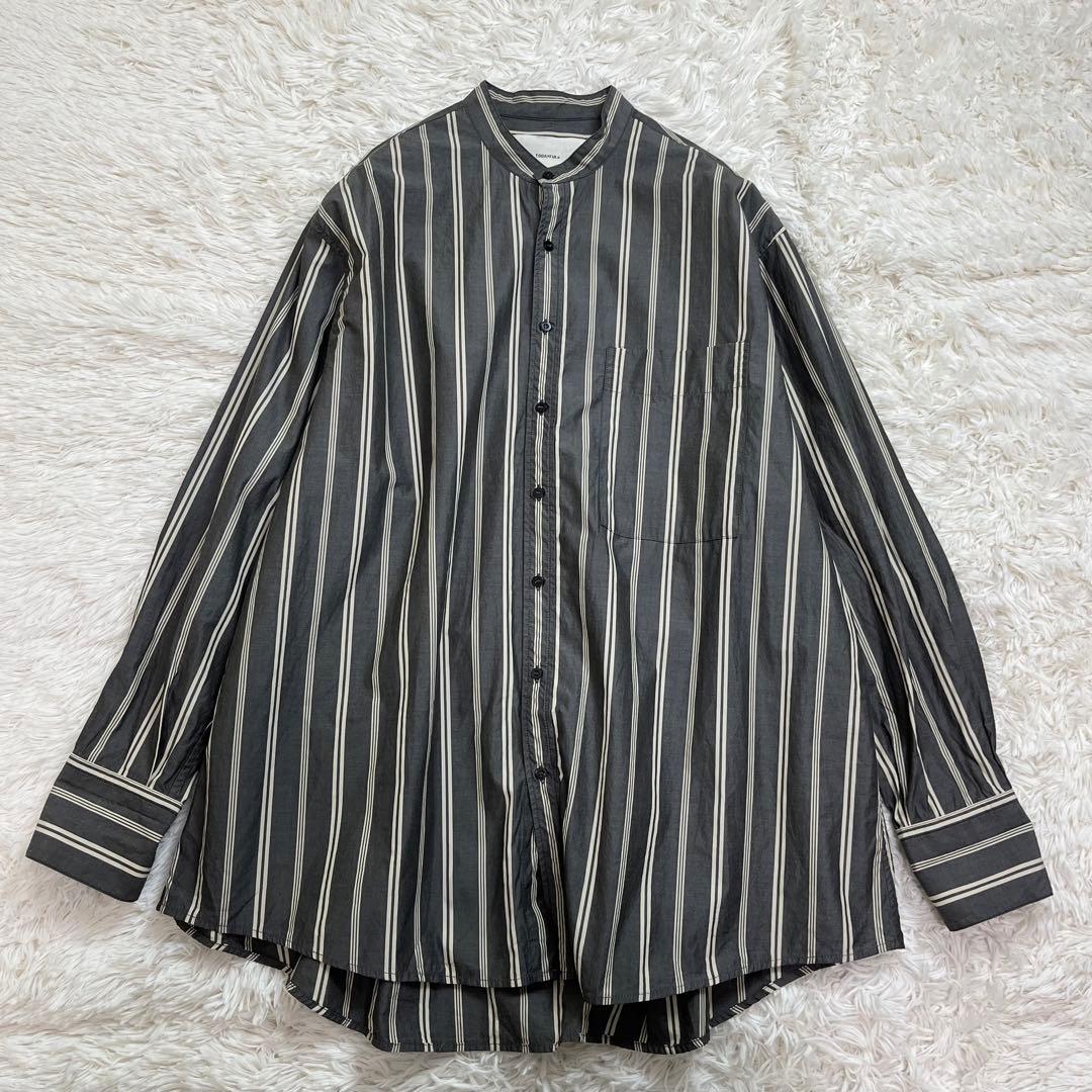 todayful ストライプオーバーシャツ チャコールグレー TODAYFUL（トゥデイフル）の「ストライプオーバーシャツ（シャツ