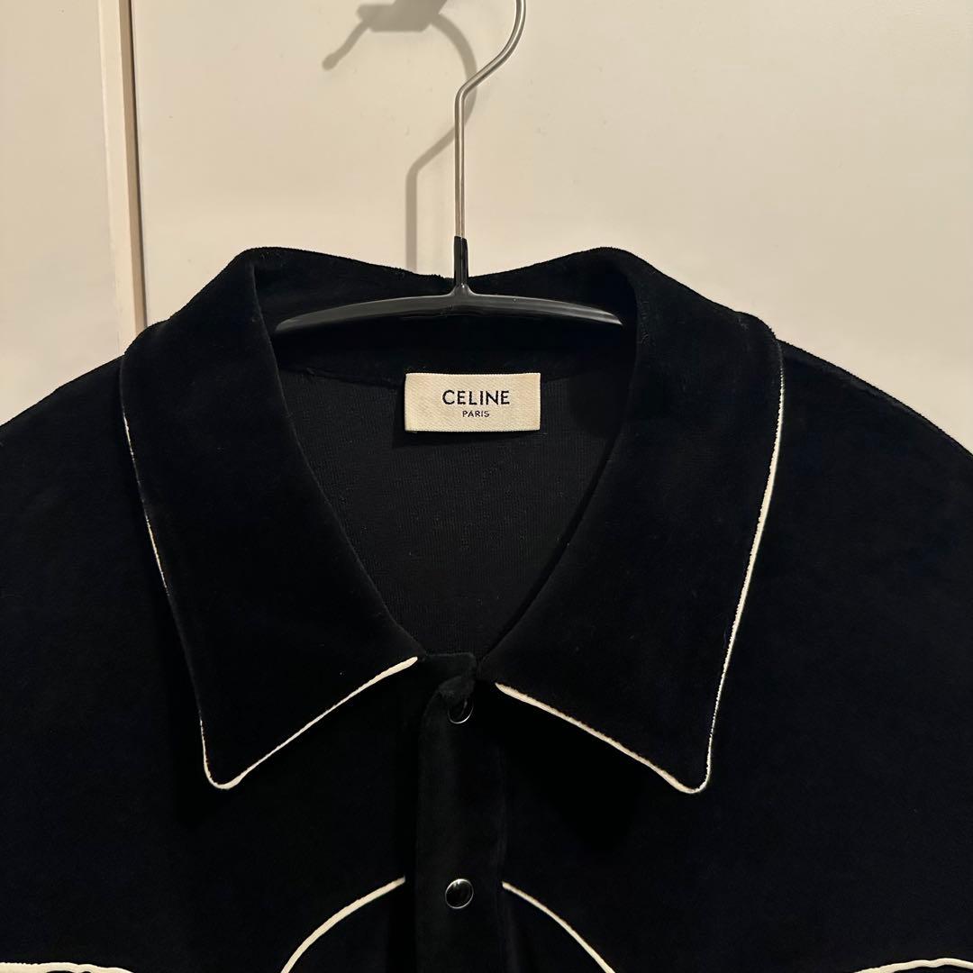 CELINE ベルベット ポロシャツ エディ期 - メルカリ