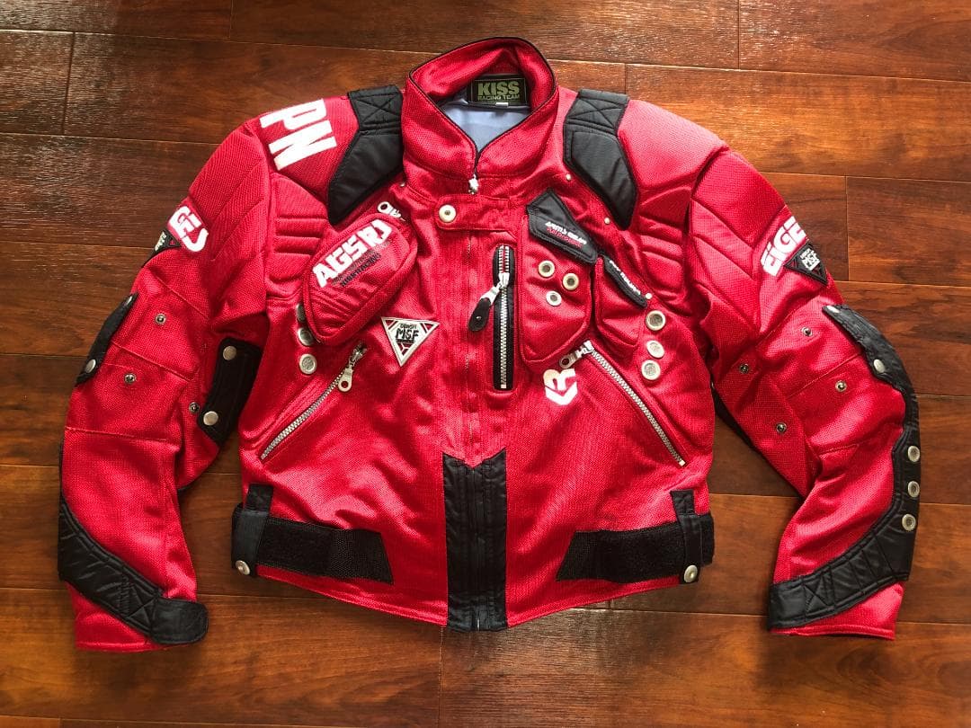 KISS RACING TEAM レーシングジャケット Mサイズ バイク - メルカリ