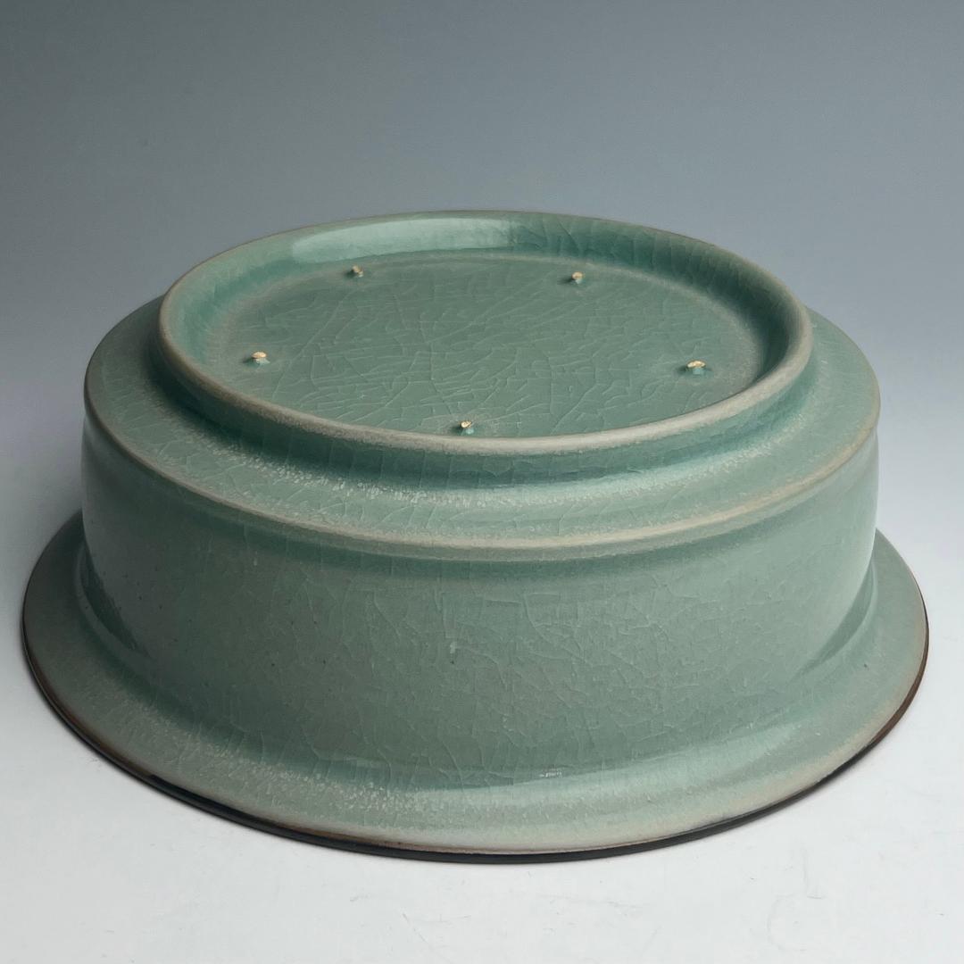 龍泉窯 青磁折沿洗 唐物 中国古玩 中国美術 A953 - メルカリ