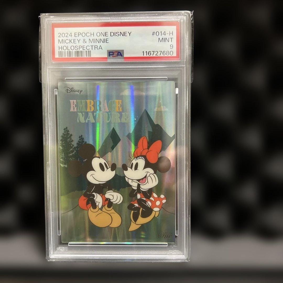 【世界1枚】EPOCH ONE Mickey & Minnie PSA9 1991 Impel Disney Collector Cards World Tour Mickey Mouse 1001