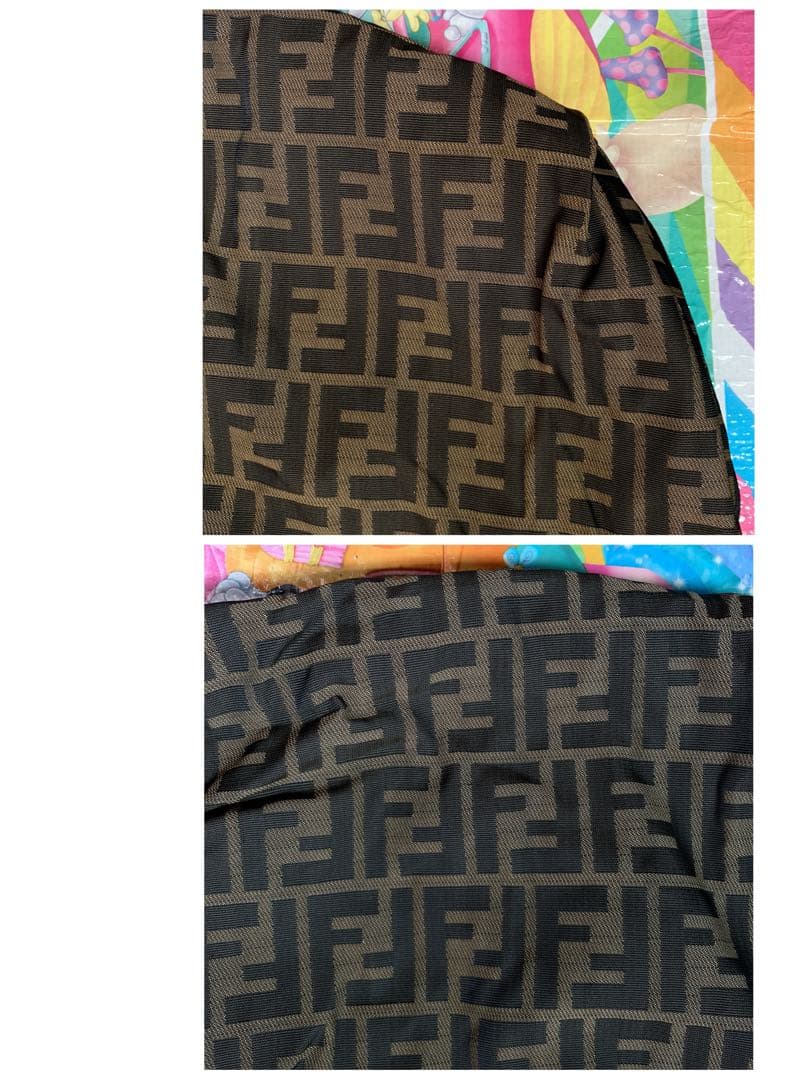 USED①フェンディFENDI☆ズッカ柄☆リバーシブルトートバッグ