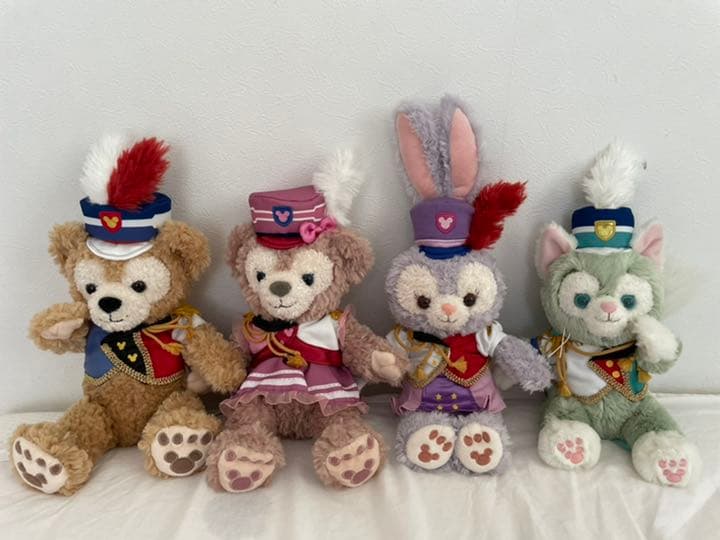 ダッフィーフレンズ　マーチングファン　SSぬいぐるみ　4体セット 公式】かわいいグッズがいっぱい！ダッフィー＆フレンズのハッピー