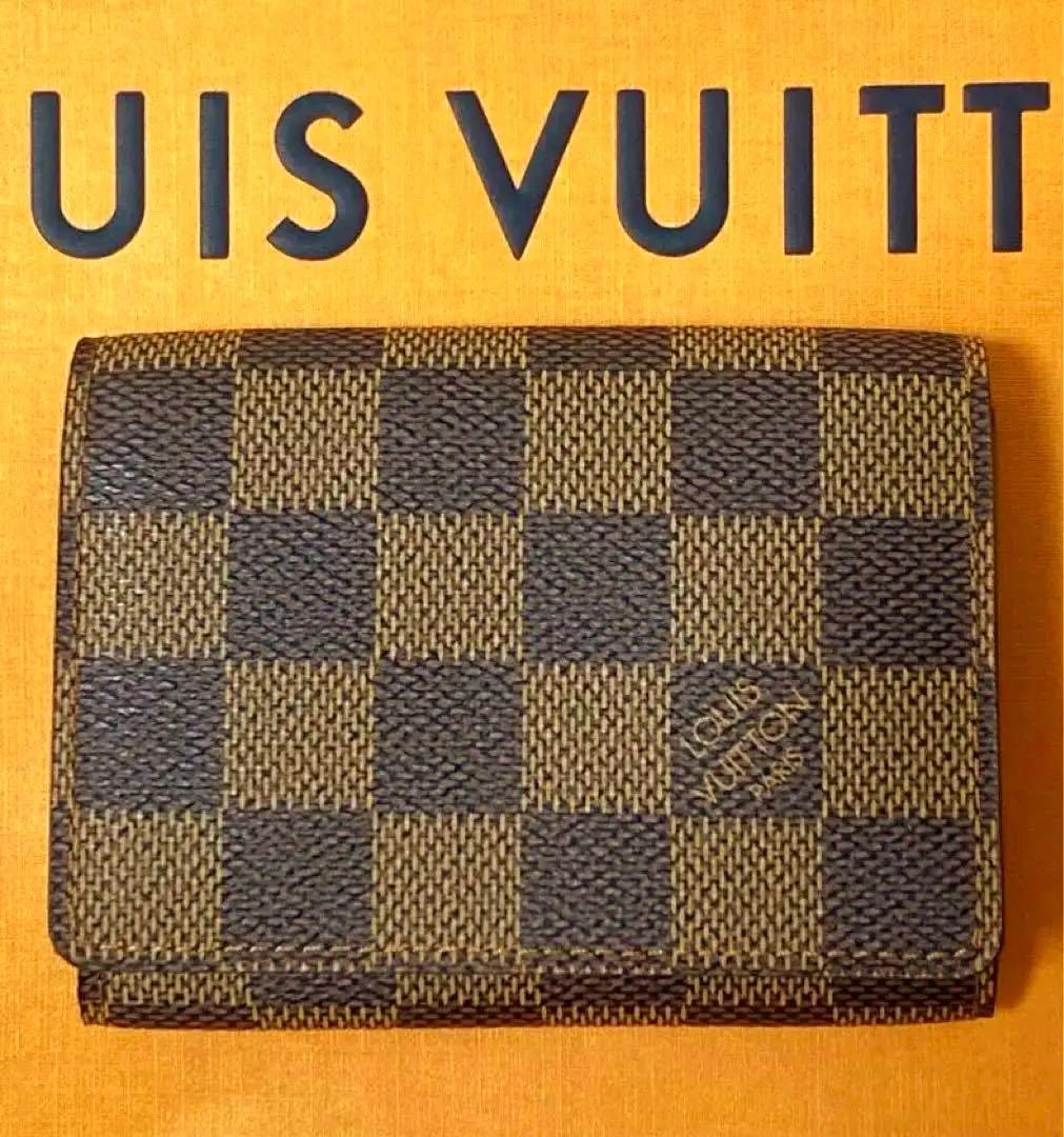 ほぼ未使用　ルイヴィトン 名刺入れ　カードケース　ダミエ　レディース　メンズ LOUIS VUITTON（ルイ・ヴィトン） カードケース 名刺入れ