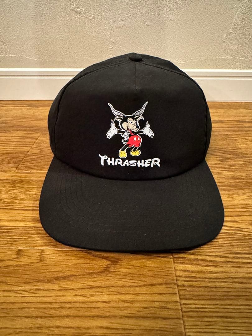 thrasher ミッキー 激レア キャップ スラッシャー サタンミッキー