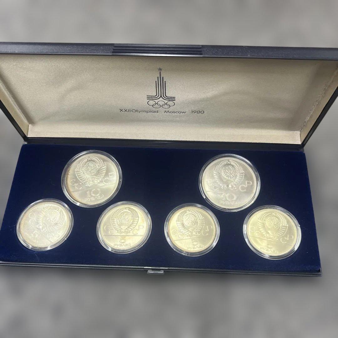モスクワオリンピック1980 記念メダル6枚セット　銀貨 モスクワオリンピック 記念コイン 1980年 プルーフ 銀貨 6枚セット
