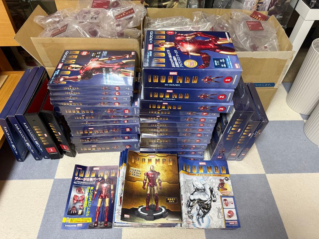 週刊アイアンマン　デアゴスティーニ 全120巻　フルコンプリートセット　全巻　① DEAGOSTINI|週刊アイアンマン1～100巻セット(グッズ付き)|【ハードオフ