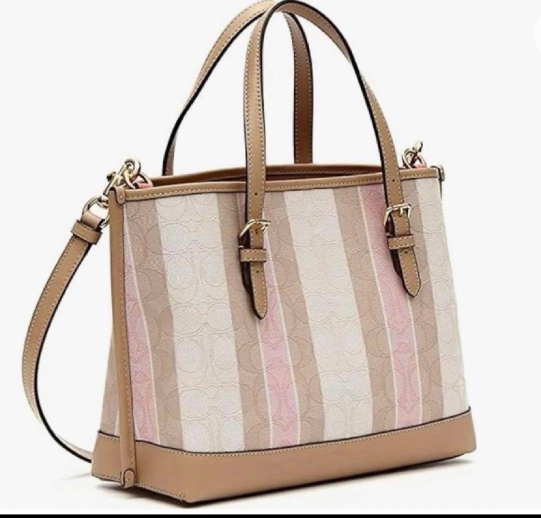 はち様 専用 coach シグネチャー ジャガード キャンバスストライプ