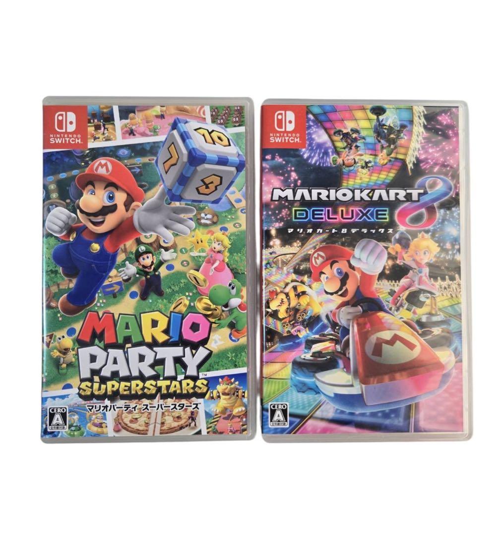 美品】マリオカート8DX ＆ マリオパーティ スーパースターズ 2点セット