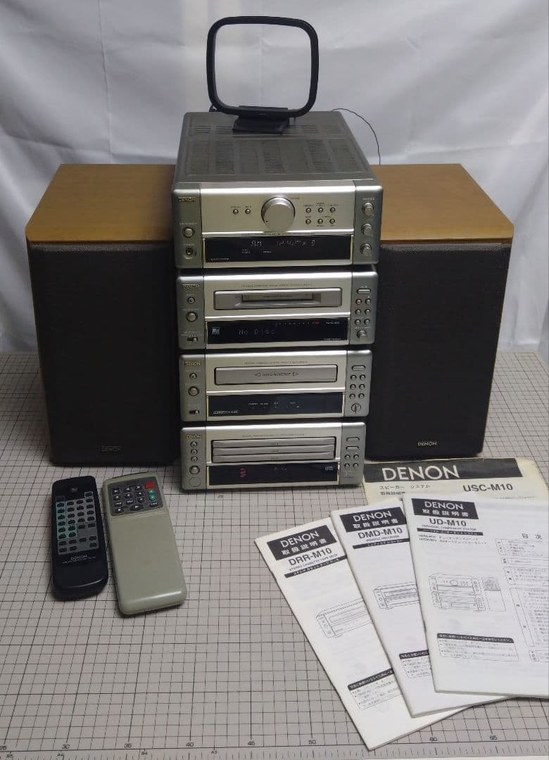 DENON UD-M10 MD カセット スピーカー セット ミニコンポ DENON UD-M10 MD カセット スピーカー セット ミニコンポ - メルカリ