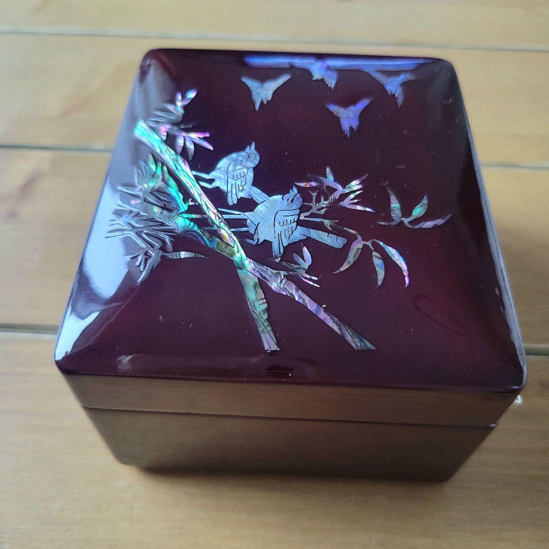 新品未使用】螺鈿細工 らでん 韓国伝統工芸 ジュエリーボックス 小物