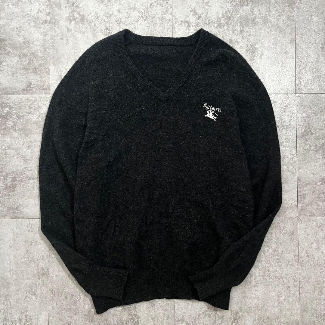 Burberrys バーバリーズ Vネック ウール ニット スコットランド製