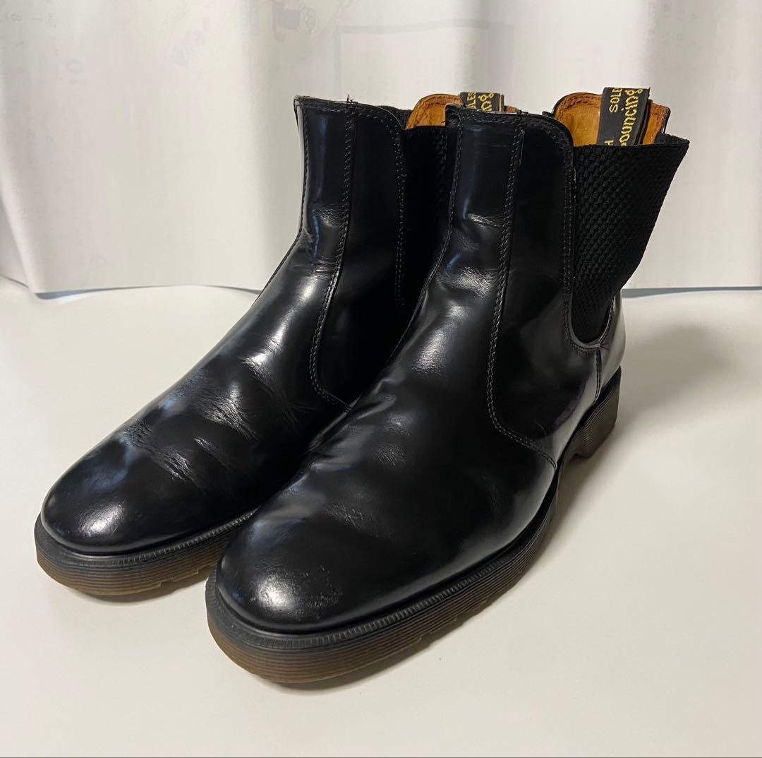 英国製 美品 ドクターマーチン チェルシー UK8 サイドゴア 27.0 黒