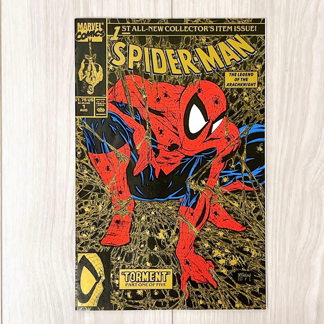 レア】スパイダーマン #1 ゴールド マクファーレン アメコミ リーフ
