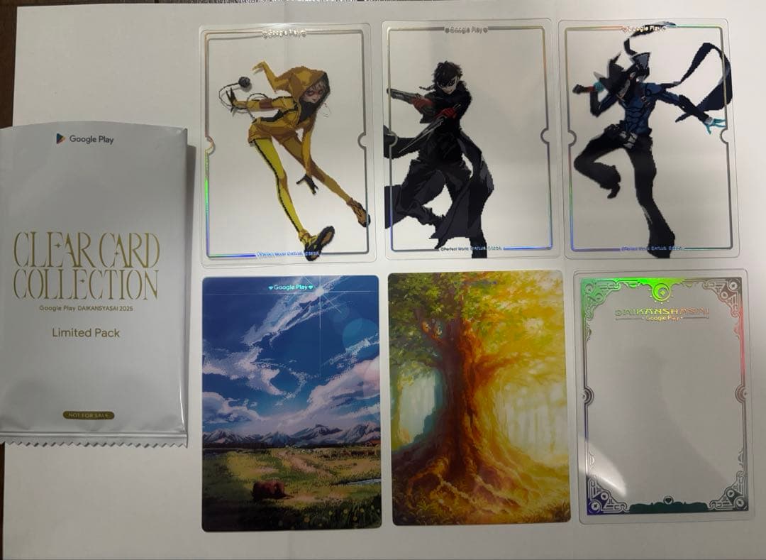 Google Play 大感謝祭2025 ペルソナ5 オリジナルカード詰め合わせ