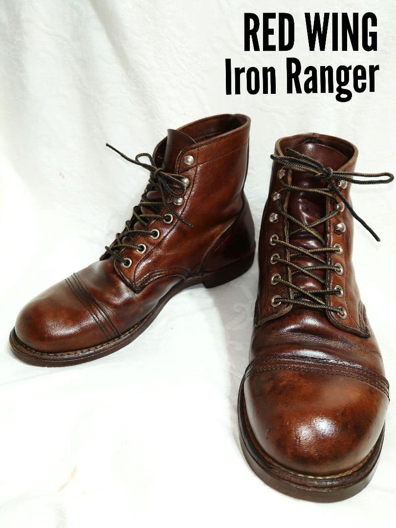 RED WING 8111 Iron Ranger 7D レザー ブーツ 7D 8111] Mens RED WING IRON RANGER | eBay