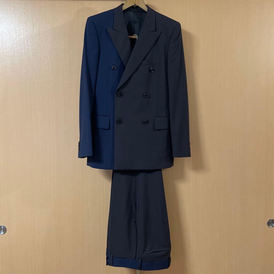 Paul Smithパリコレ出品作ネイビー ダブルブレスト スーツ