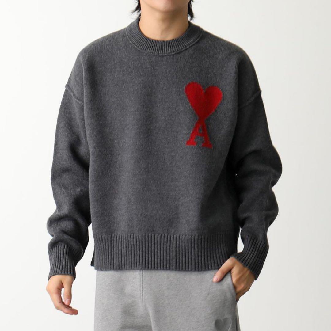 Amiparis セーター AMI PARIS + NET SUSTAIN ADC intarsia wool sweater | NET-A-PORTER