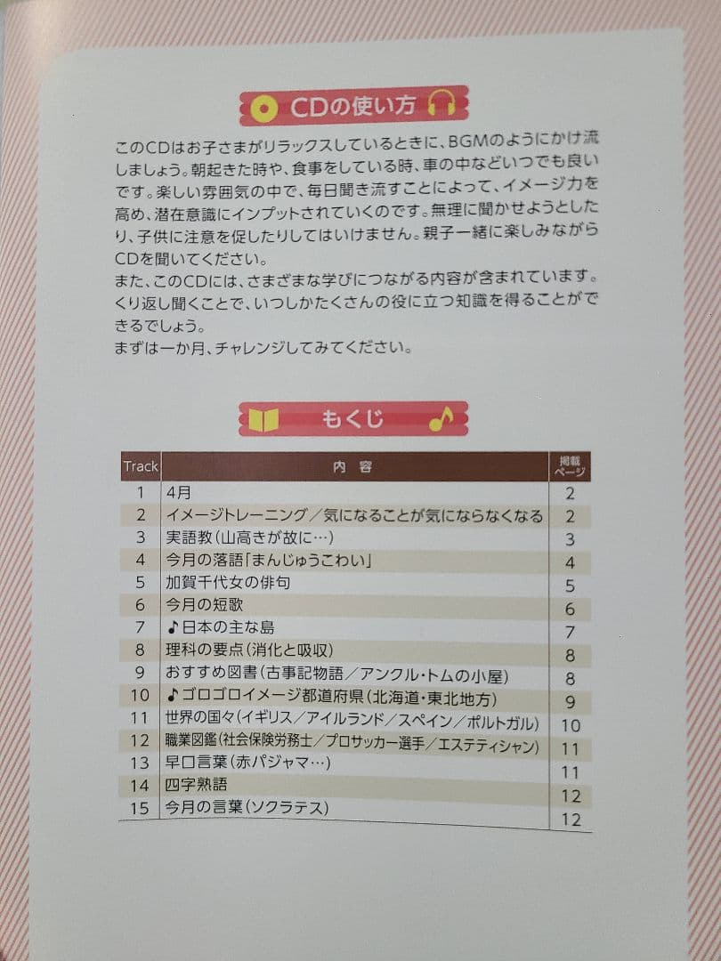 Harry　七田式　能力開発CD　STEP1、2、3