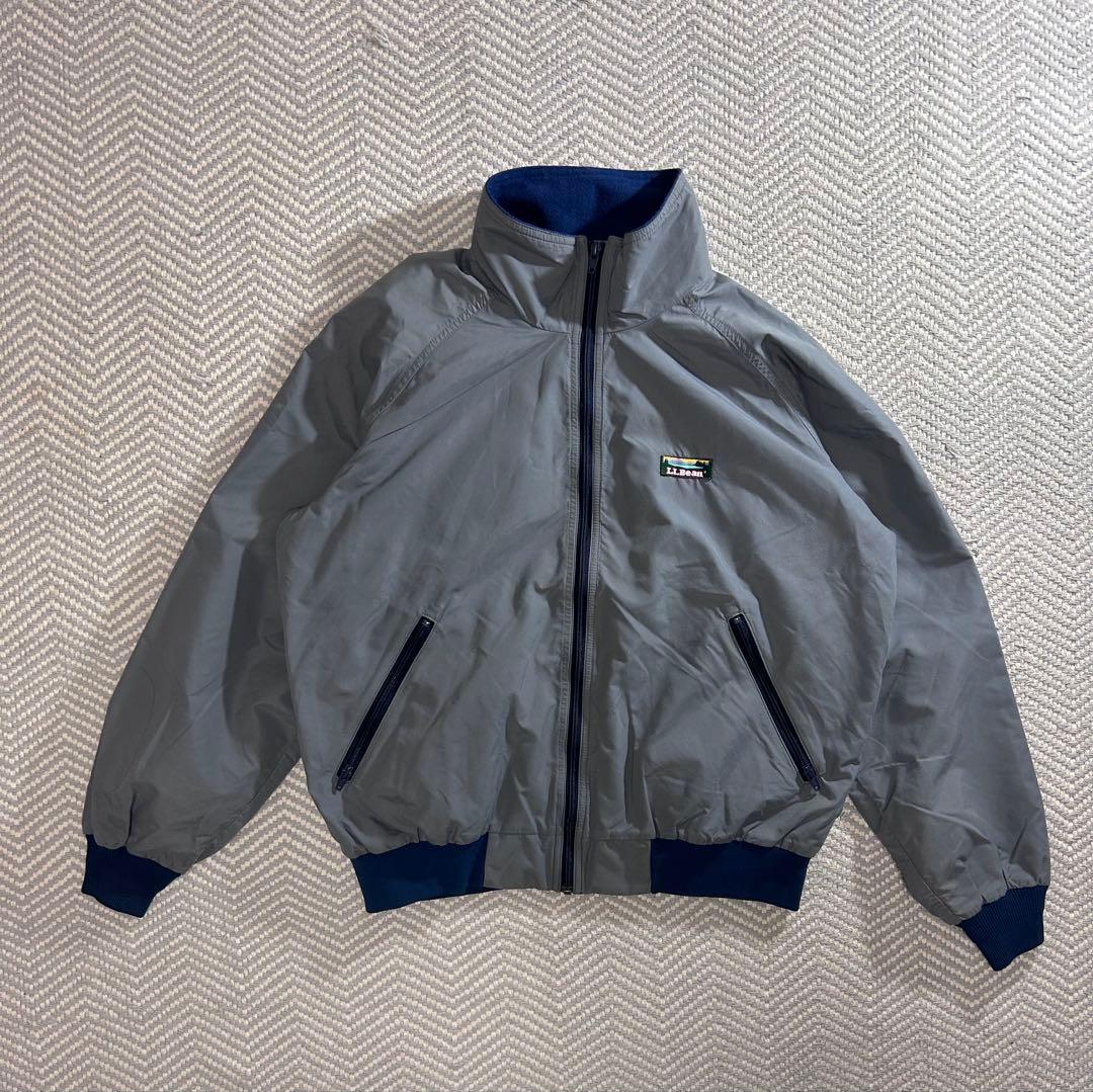 80s USA製L.L.Beanウォームアップジャケット USA製 80s L.L.Bean Warm-Up Jacket 青 M エルエルビーン ウォーム